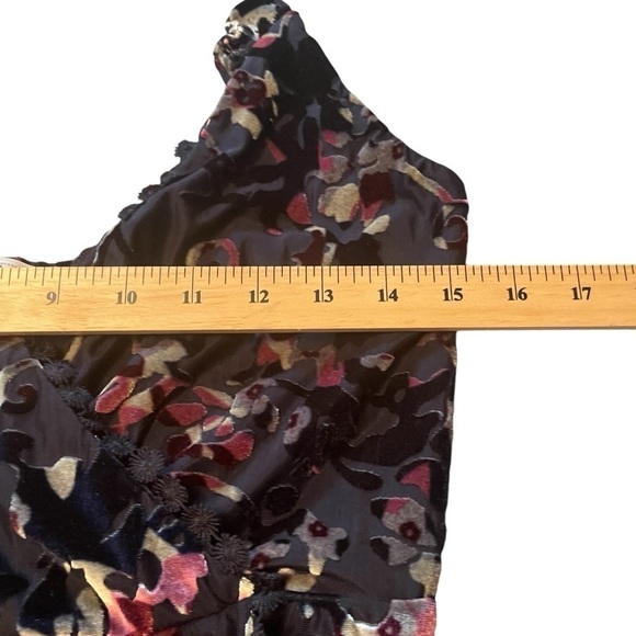 Adam Levine Collection High Low Romper/Dress -Size medium-Burn-out Velvet - Picture 4 of 10